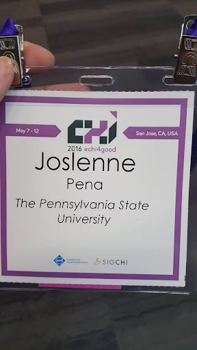 Nametag for CHI 2016 
